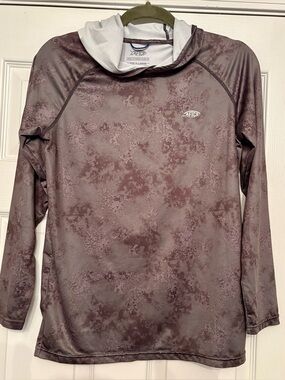 2 shirts - AFTCO Camouflage Hooded Sun Shirt + Ocean Coast Southern Outfitters